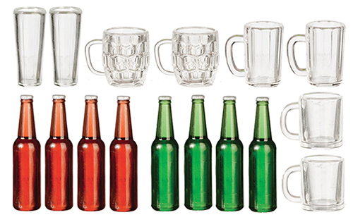 AZG7531 - 8 Beer Bottles/6 Beer Mug