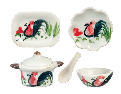 AZG7563 - Dec. Ceramic Dinner Set/6