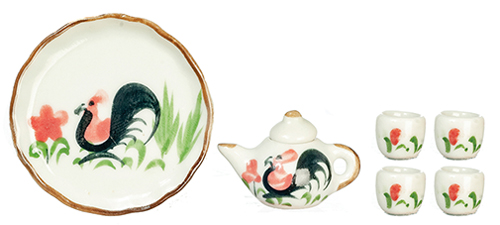 AZG7714 - Ceramic Leaves Tea Set/7