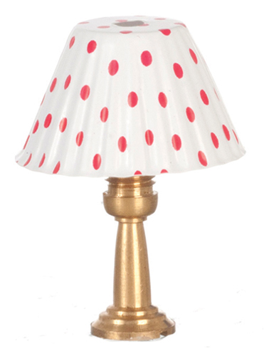 AZG7996 - Table Lamp/Red Shade/N.E.