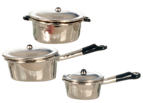 AZG8184 - Aluminum Pots/Set/6