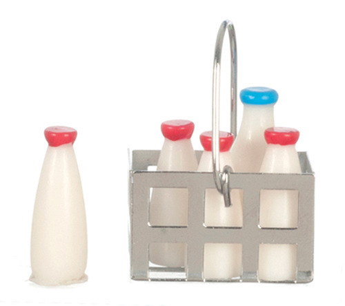 AZG8269 - Milk Bottles In Basket