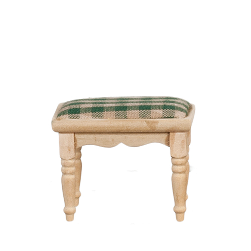 AZGW125 - Footstool/Green/Unfinishd