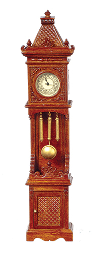 AZJJ05020WN - Longcase Battery Operated Clock, Walnut