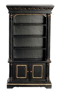 AZJJ06032BKG - Bookcase/Black &amp; Gold