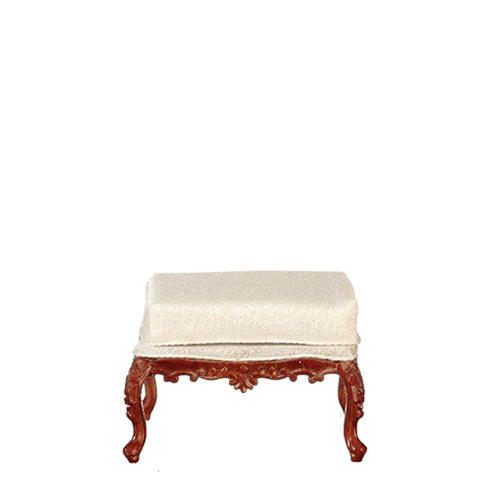 AZJJ07042WN - Louis Xv Ottoman/Walnut