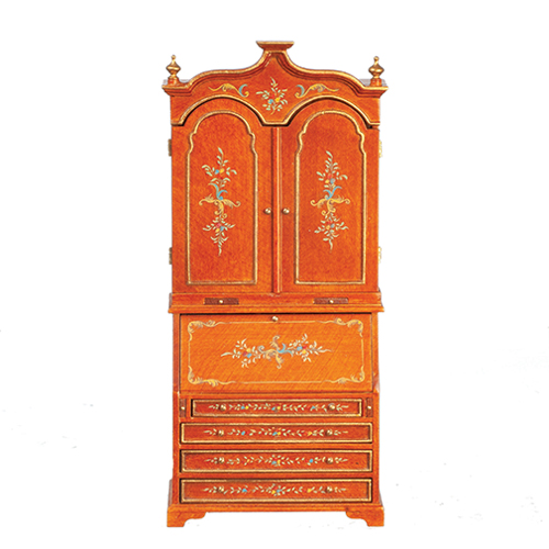 AZJJ09000WNP - Chinoisere Sec/Desk/Walnt