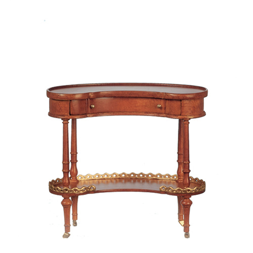 AZJJ09025WN - Curved Table/Walnut