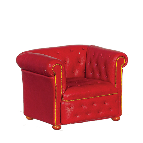 AZJJ20029WNRED - Chesterfield Armchair/Red