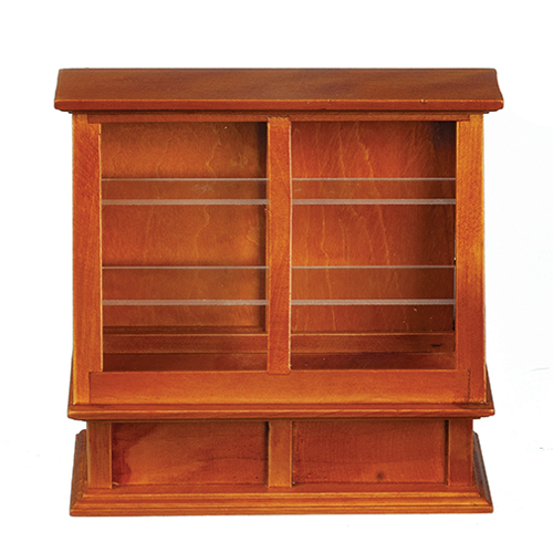 AZM0327 - Store Display Case, Walnut/Cb