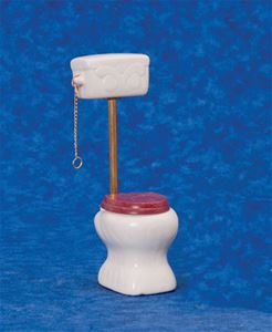 AZM0367T - Old Fashioned Toilet, Wht