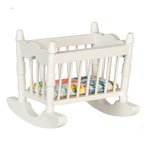 AZM0384 - Discontinued: Rocking Cradle, White/Cb