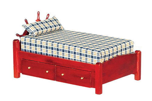 AZM1910 - Captain&#39;S Bed/Mahogany/Cb