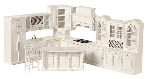 AZP5096 - Kitchen Set/11Pcs/White