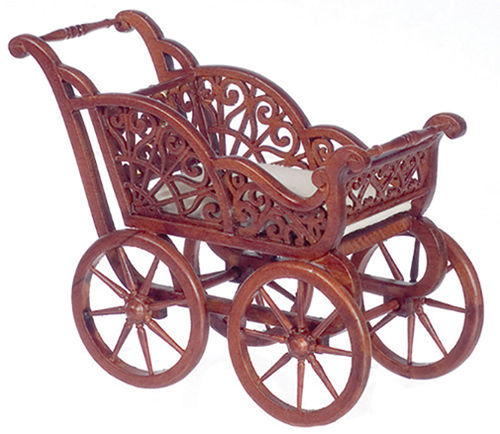 AZP6296 - Baby Carriage/Walnut