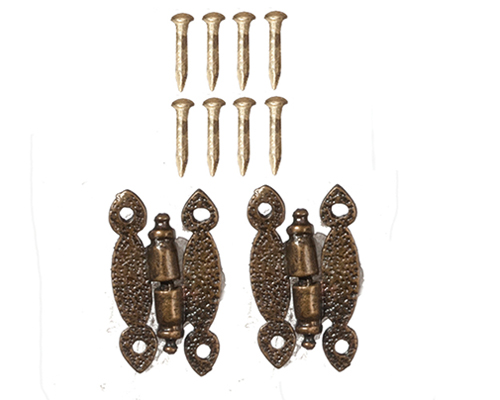 AZS1510 - Hinges W/8 Pins/Ant.Brs/2