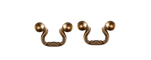 AZS1728 - Discontinued: Drawer Pulls, 2Pc, Antique Brass
