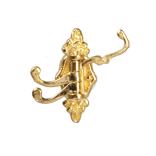 AZS1901 - Triple Coat Hook, Brass