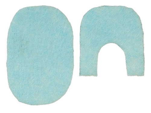 AZSH0149 - 1/2 Blue Bathroom Rugs