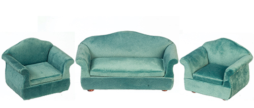 AZT2021 - Rs Teal Living Room Set, 3