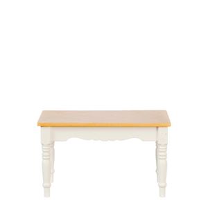 AZT2675 - Rs Table With Turned Leg, White/Oak