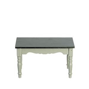 AZT2676 - Rs Table With Turned Leg, Gray/Black