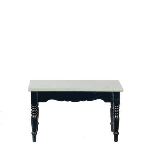 AZT2679 - Rs Table With Turned Leg, Bk/Gs