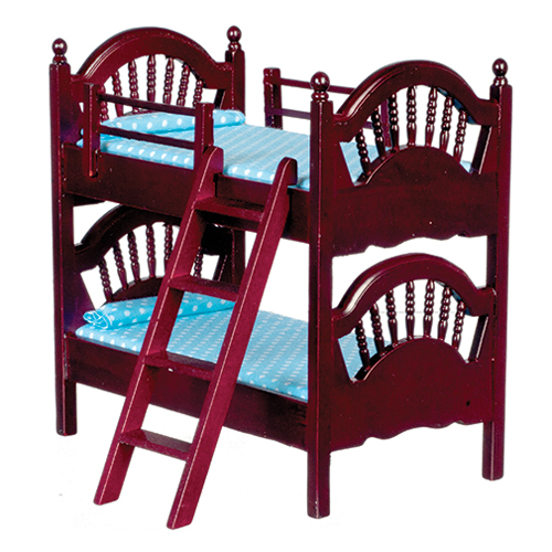 AZT3038 - Spindle Bunk Bed, Mahogany