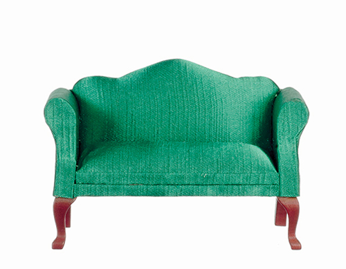 AZT3161 - Discontinued: Qa Loveseat, Green/Mahogany