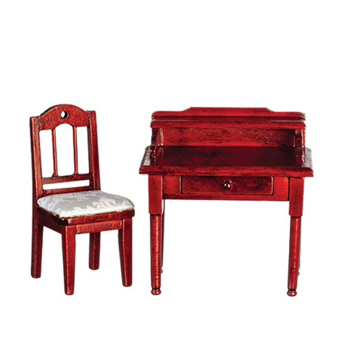 AZT3274 - Small Desk &amp; Chair, Mahog