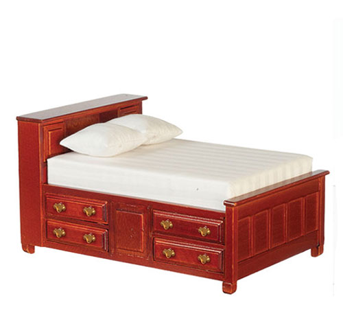 AZT3766 - Double Bed/Mahogany