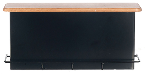 AZT4240 - 1950&#39;S Counter, Black/Oak
