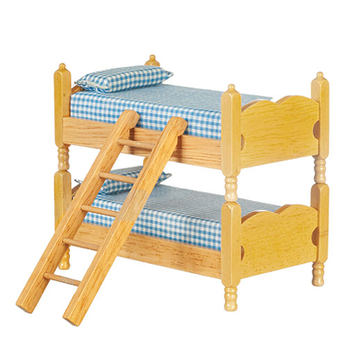 AZT4413 - Bunkbeds with Laddesr, Oak