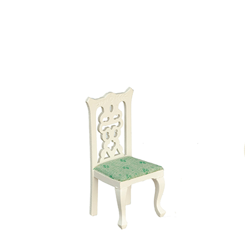 AZT5281 - Side Chair, White/Light Green
