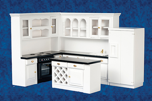 AZT5296 - Kitchen Set, Black/White, 4Pc