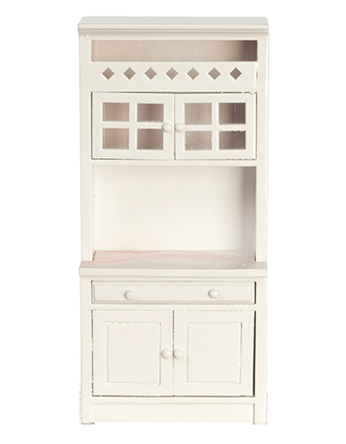 AZT5379 - Cabinet With Shelves, White, Marble