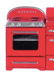 AZT5958 - 1950&#39;S Stove/Red