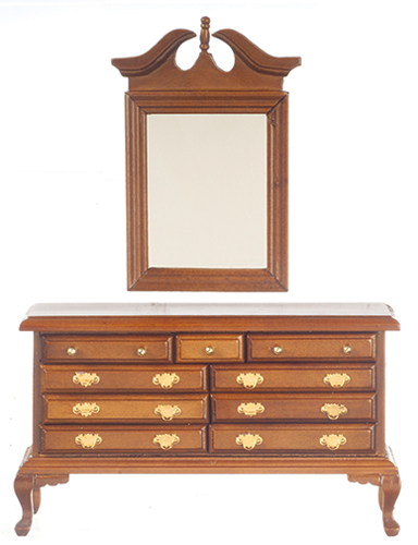 AZT6099 - Dresser with Mirror/Walnut