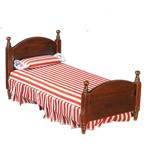 AZT6145 - Single Bed/Red Stripe/Wal