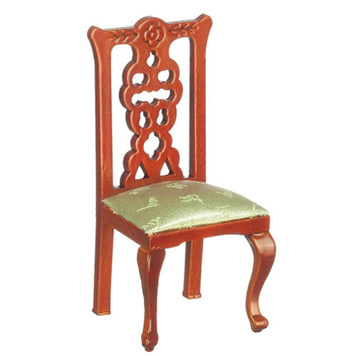 AZT6286 - Arm Chair/Waln/Lt.Green