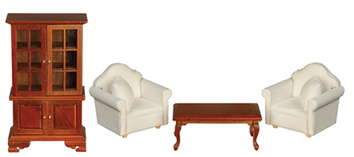 AZT6299 - Living Room Set, Walnut, 4Pc