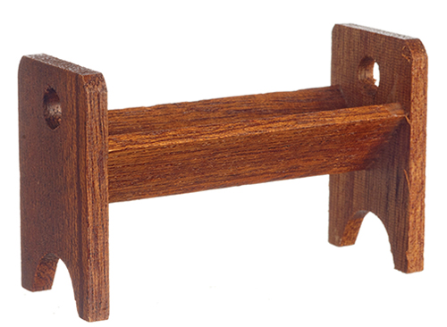 AZT6370 - Small Wood Bookshelf, Walnut