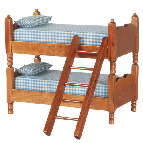 AZT6413 - Bunkbeds with Ladder, Walnut