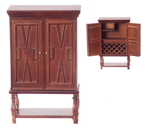 AZT6703 - Chateauroux Bar Cabinet, Walnut
