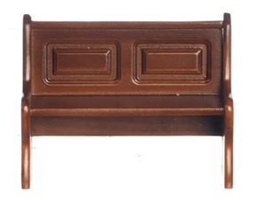 AZT6835A - Long Bench With Back, Walnut