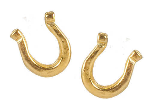 AZT8584 - Horseshoes, Gold, 2Pc