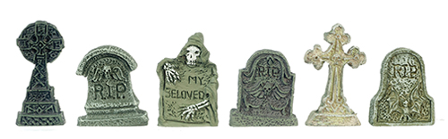 AZT8607 - Tombstones, 6Pc