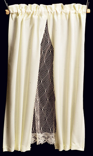 BB52310 - Curtain: Champagne/Ecru Lace