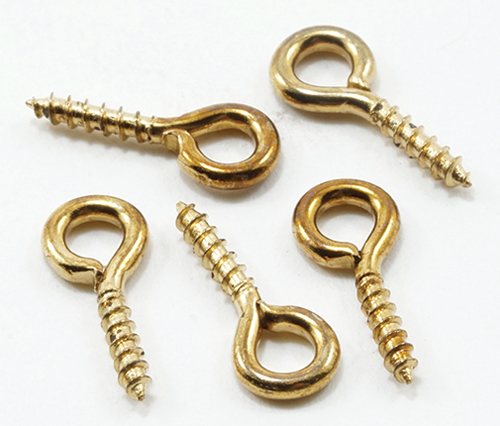 BB60900 - Brass Screw Eyes, 12/Pk