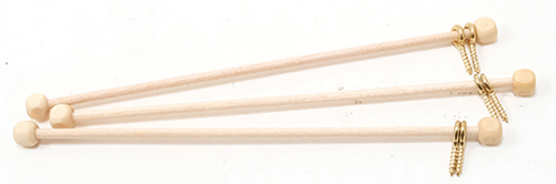 BB61000 - Rods with Eyes, 3/Pk- 4 Inch Long